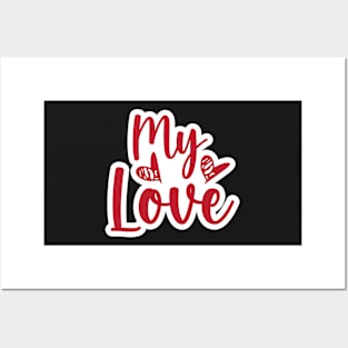 Valentine's Day Stickers - My Love Posters and Art